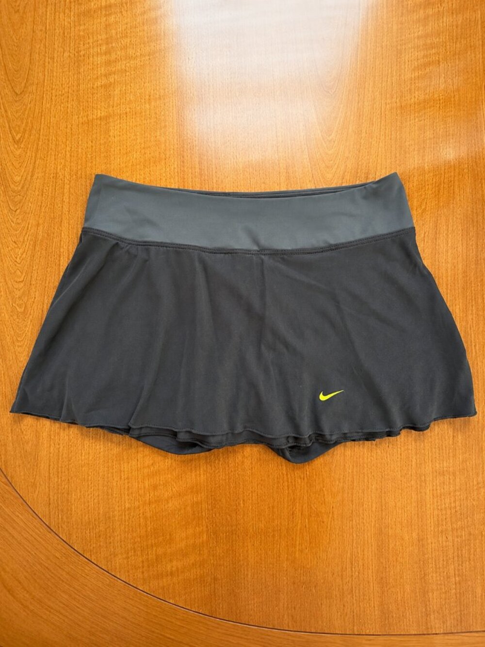 Nike Charcoal Mesh Tennis Pickleball Skort Built-In Shorts M
